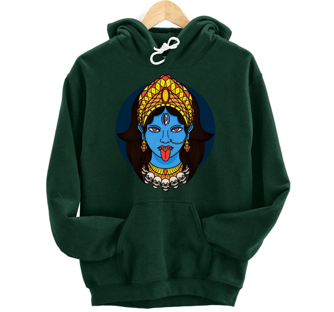 Kali Dark Hindu Goddess Pullover Hoodie