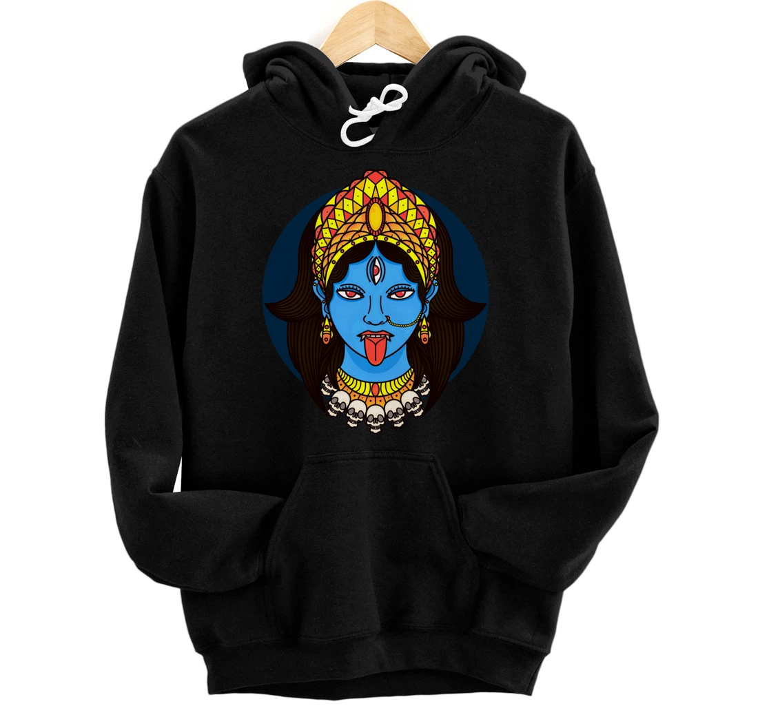 Kali Dark Hindu Goddess Pullover Hoodie