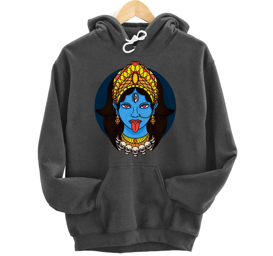 Kali Dark Hindu Goddess Pullover Hoodie