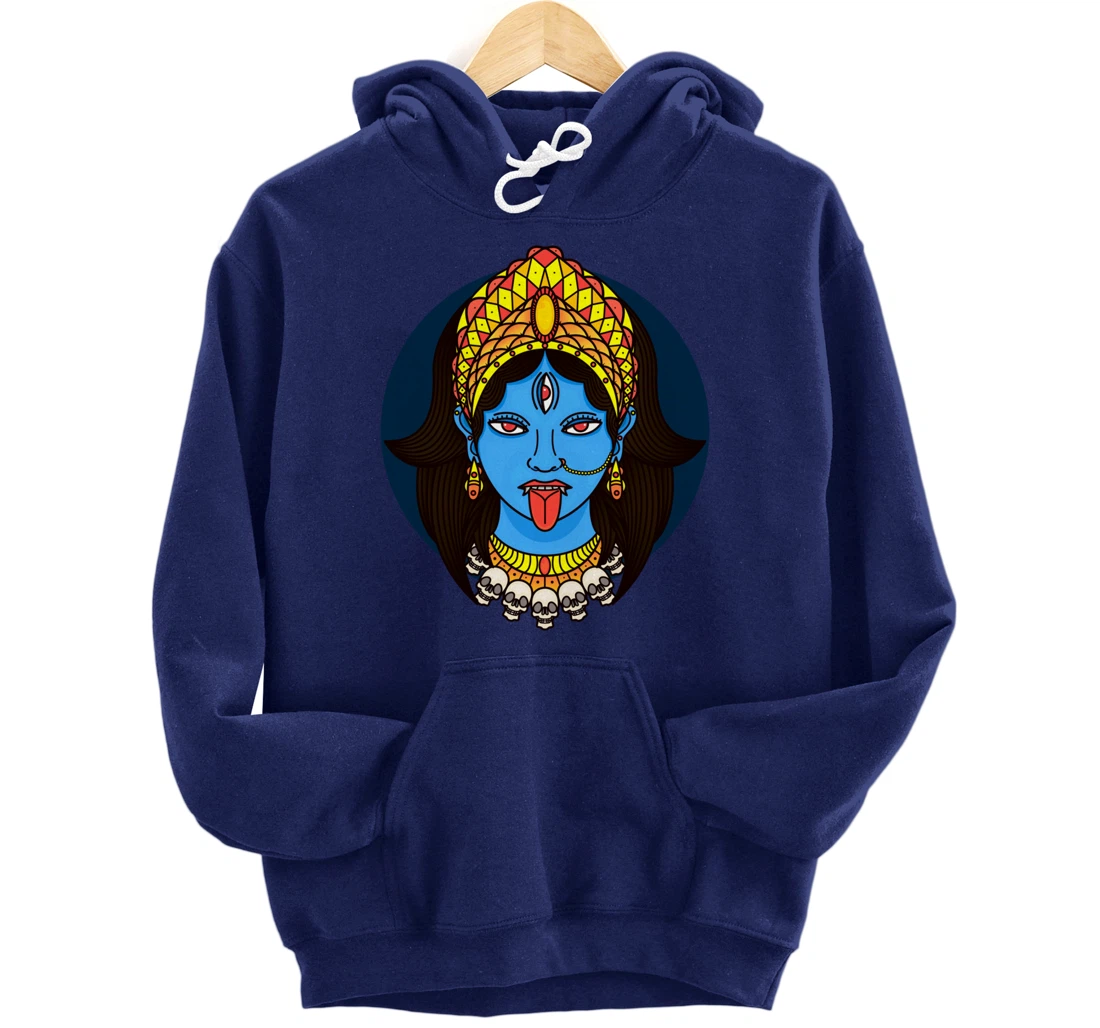 Kali Dark Hindu Goddess Pullover Hoodie