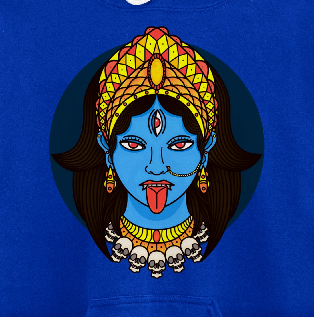 Kali Dark Hindu Goddess Pullover Hoodie