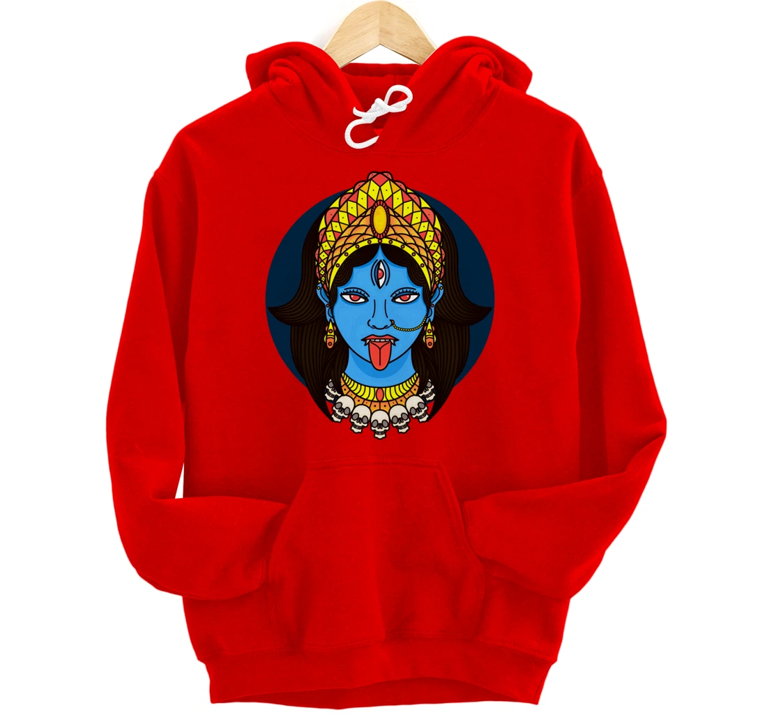 Kali Dark Hindu Goddess Pullover Hoodie