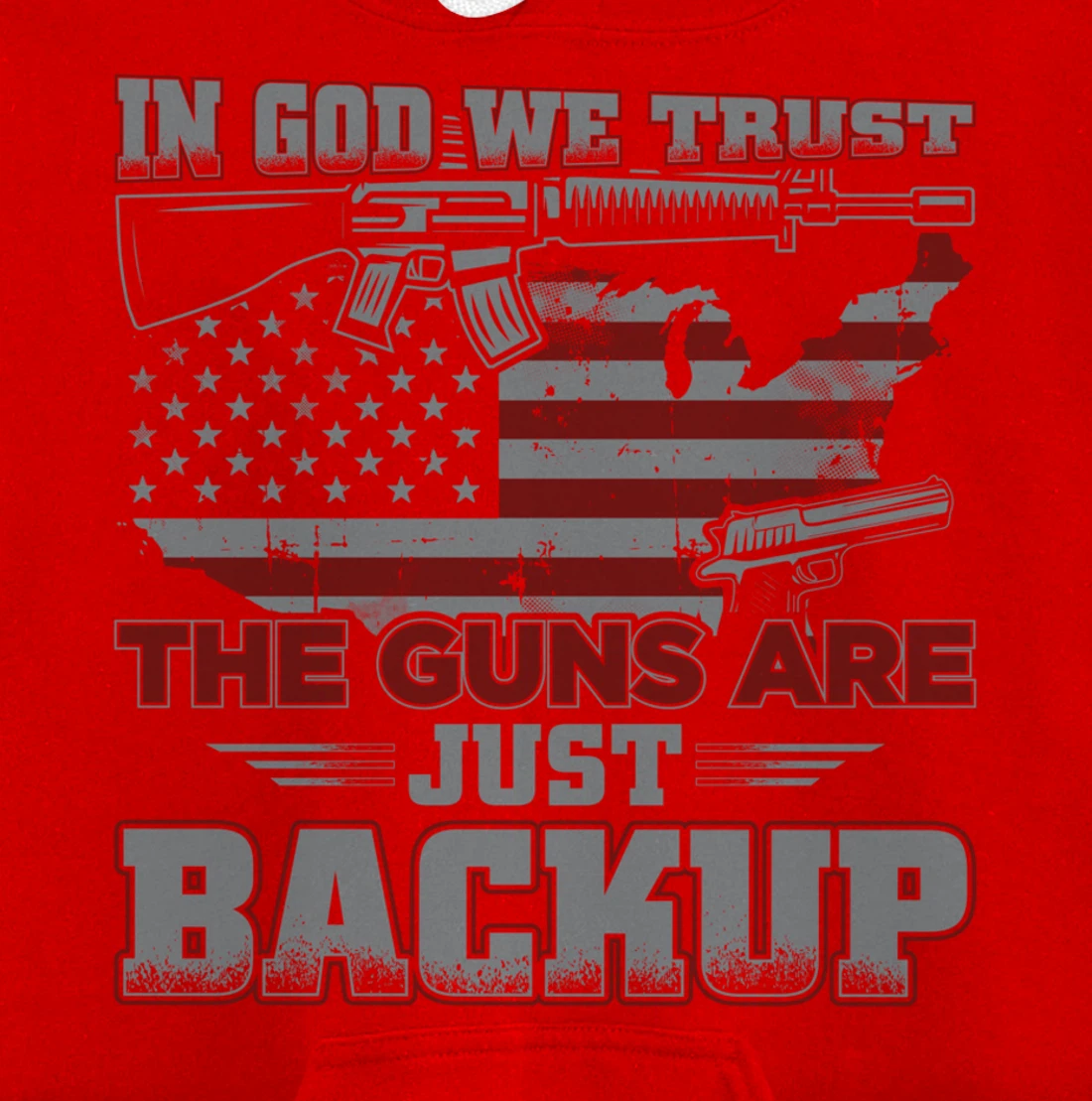 2nd Amendment In God We Trust The Guns Are Backup Pullover Hoodie