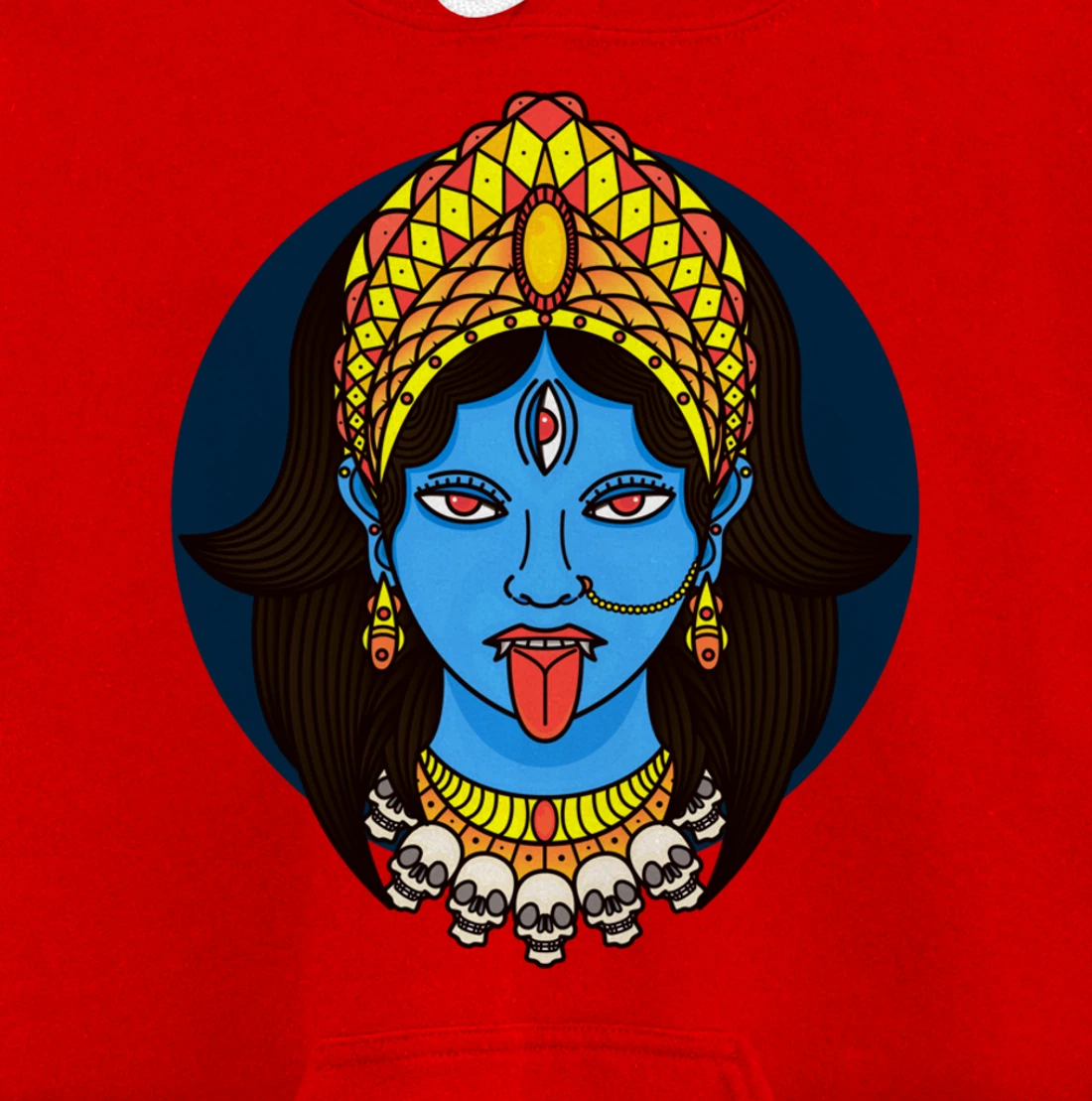 Kali Dark Hindu Goddess Pullover Hoodie