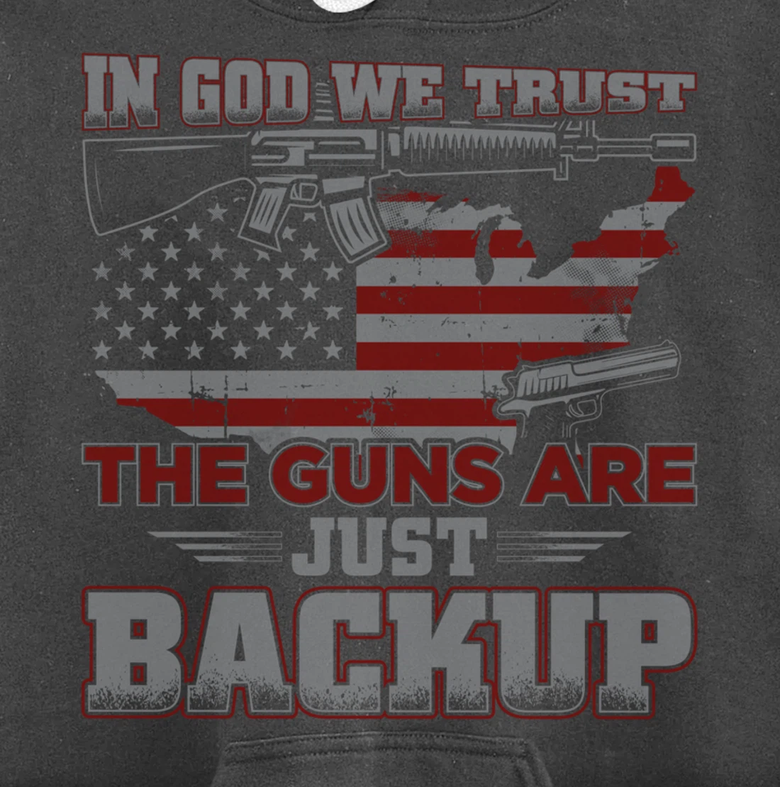2nd Amendment In God We Trust The Guns Are Backup Pullover Hoodie