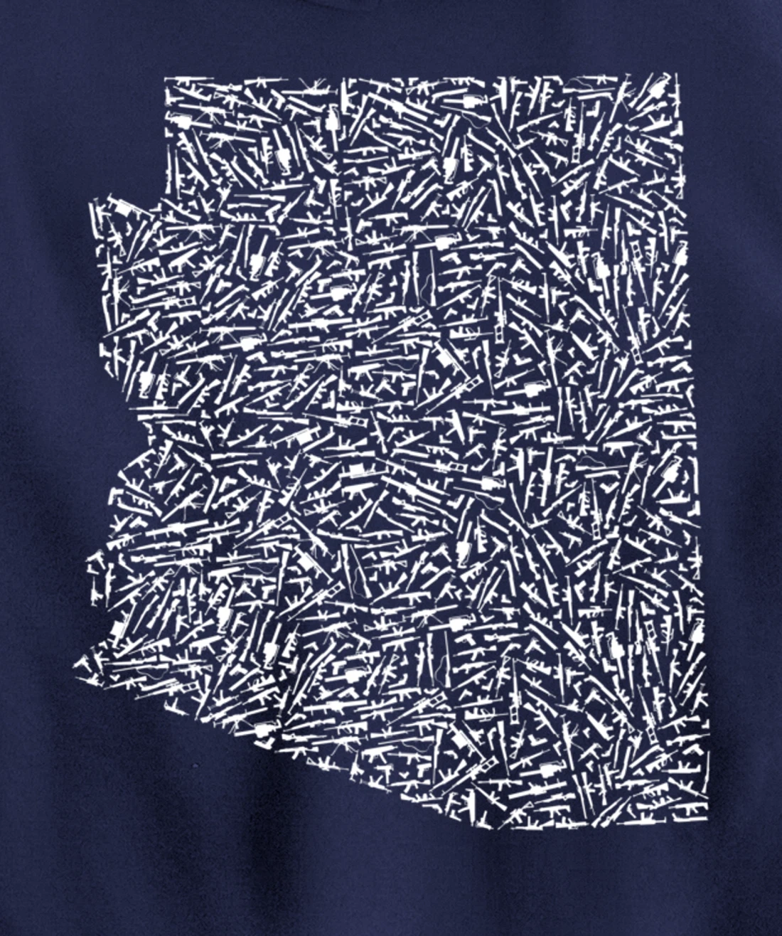 Graphic Arizona America Distressed Trump Gun Gift Idea Pullover Hoodie