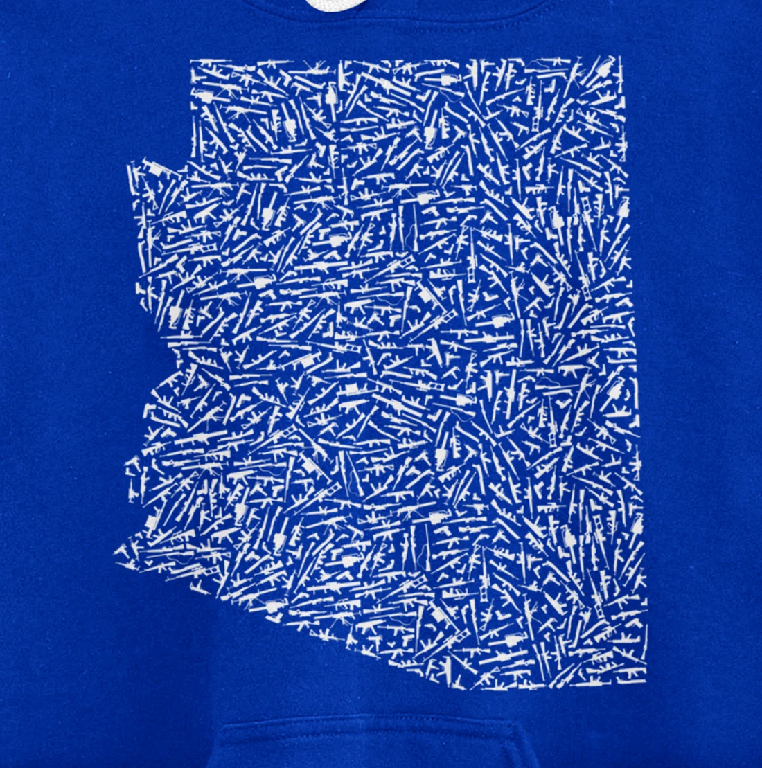 Graphic Arizona America Distressed Trump Gun Gift Idea Pullover Hoodie