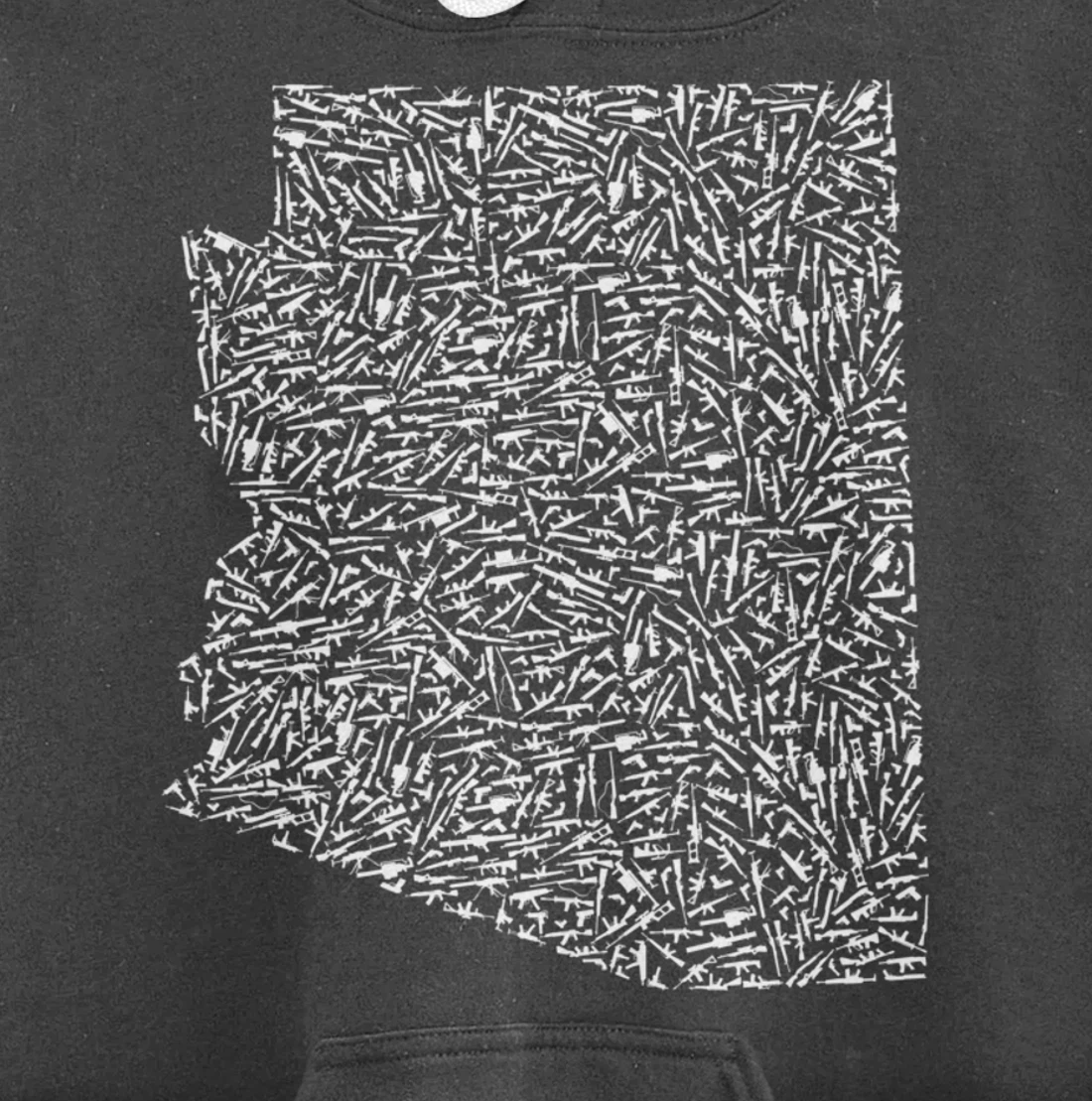 Graphic Arizona America Distressed Trump Gun Gift Idea Pullover Hoodie