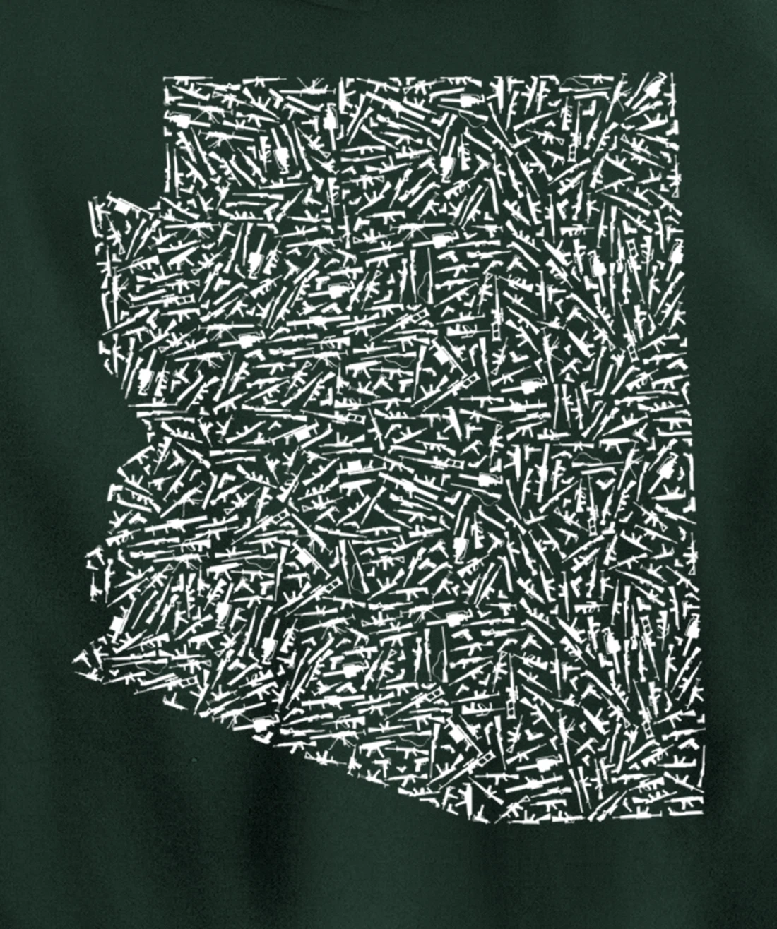 Graphic Arizona America Distressed Trump Gun Gift Idea Pullover Hoodie