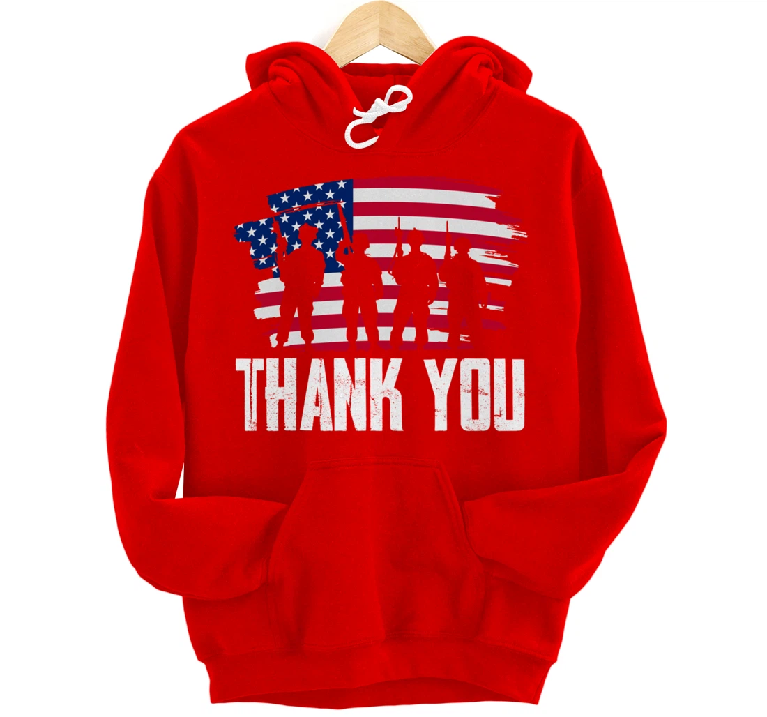 Veterans Day Thank You For Your Service Pullover Hoodie