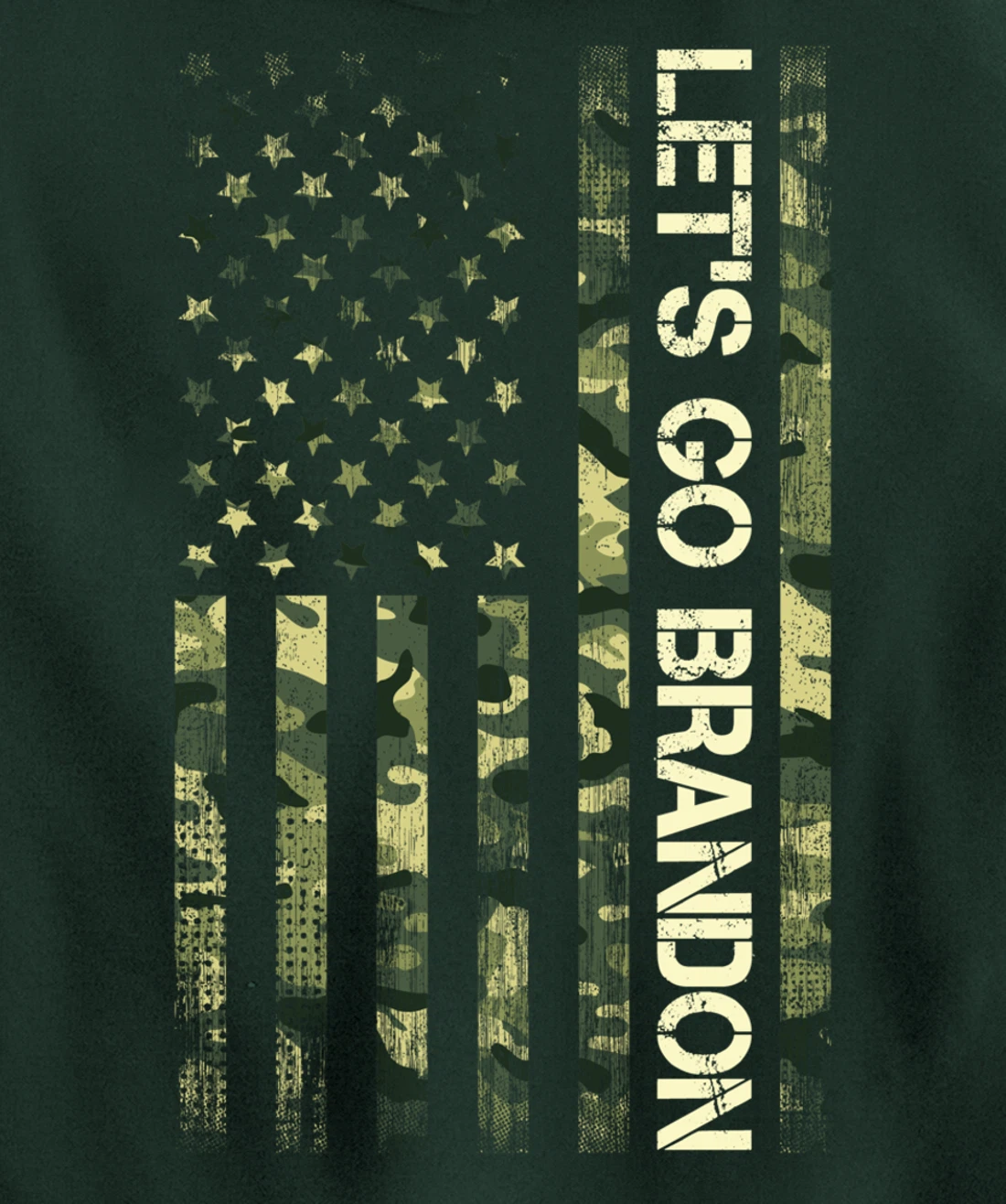 Let's Go Branson Camouflage Veteran US Flag Let Go Branson Pullover Hoodie