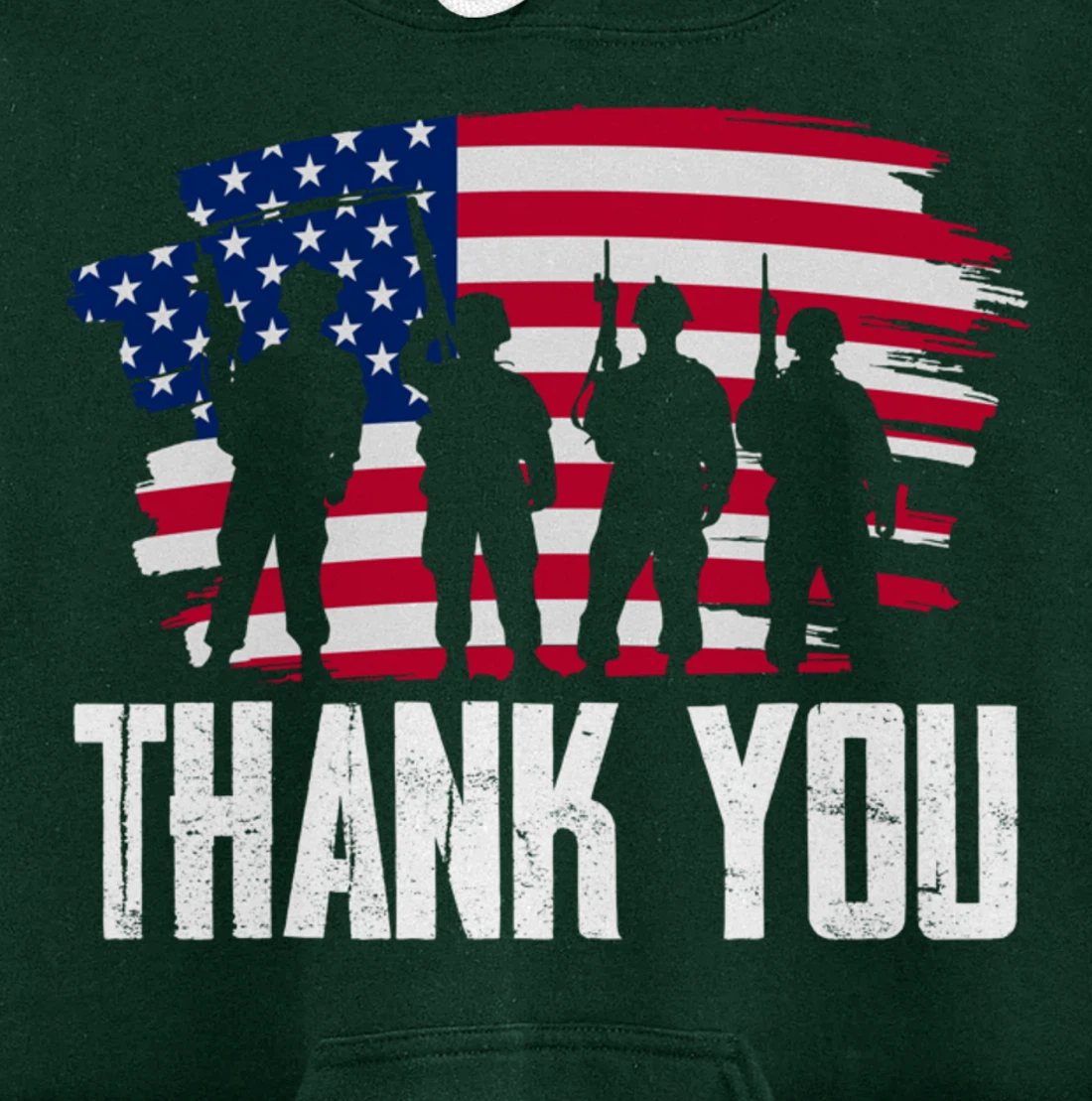 Veterans Day Thank You For Your Service Pullover Hoodie