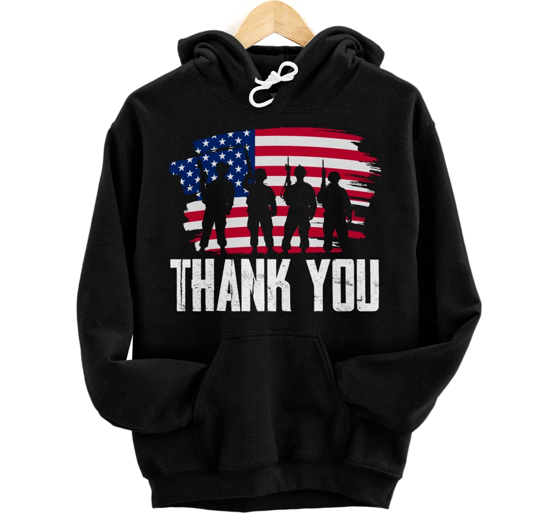 Veterans Day Thank You For Your Service Pullover Hoodie