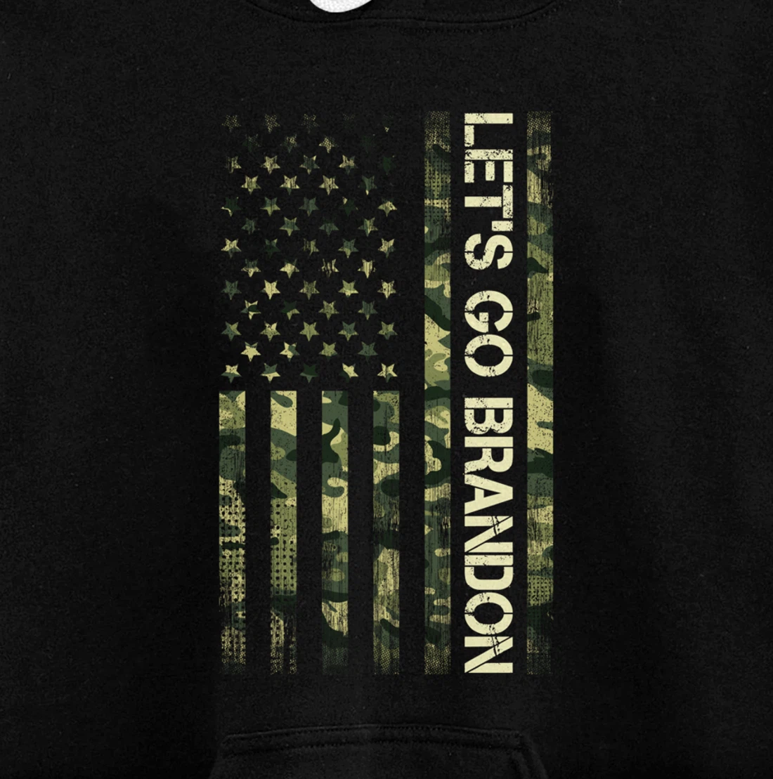 Let's Go Branson Camouflage Veteran US Flag Let Go Branson Pullover Hoodie