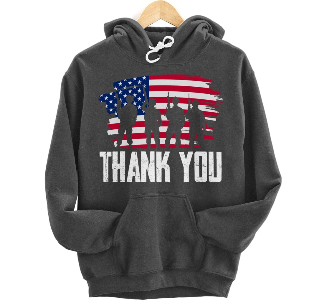 Veterans Day Thank You For Your Service Pullover Hoodie