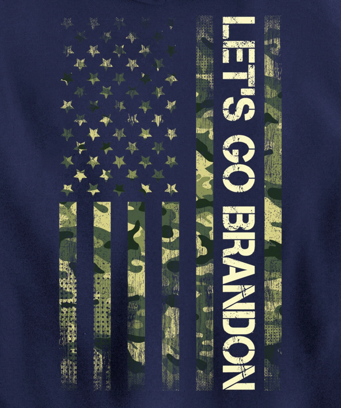 Let's Go Branson Camouflage Veteran US Flag Let Go Branson Pullover Hoodie
