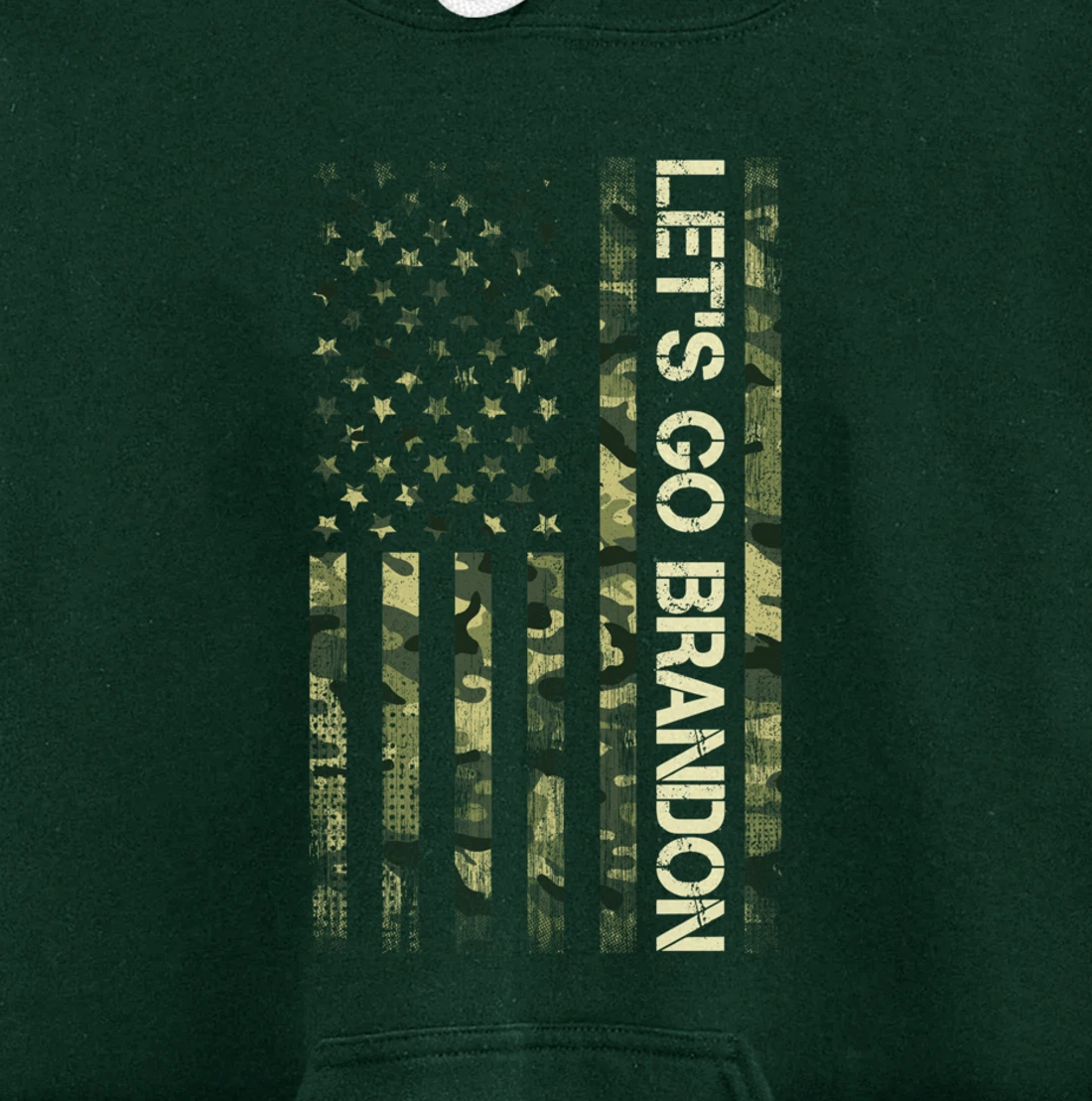 Let's Go Branson Camouflage Veteran US Flag Let Go Branson Pullover Hoodie