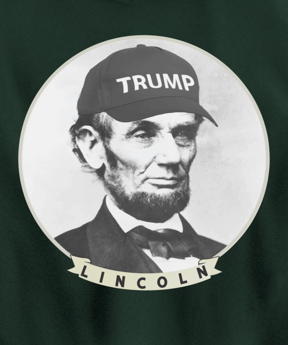 Lincoln Wearing Trump Hat - Funny Abe Merica Abraham Pullover Hoodie