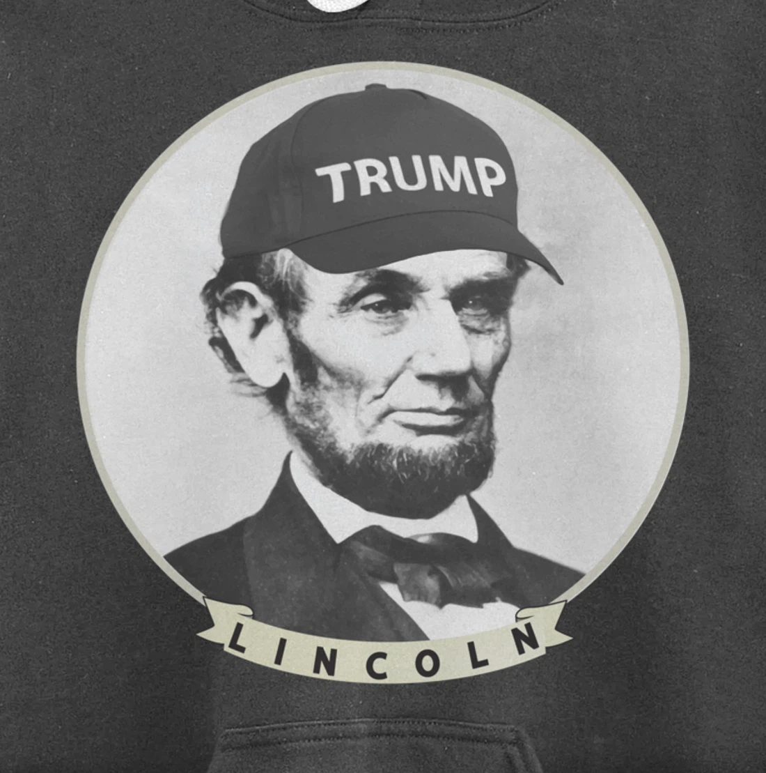 Lincoln Wearing Trump Hat - Funny Abe Merica Abraham Pullover Hoodie