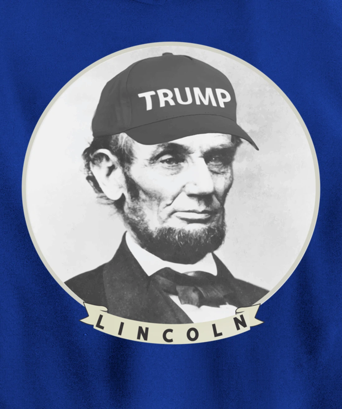 Lincoln Wearing Trump Hat - Funny Abe Merica Abraham Pullover Hoodie