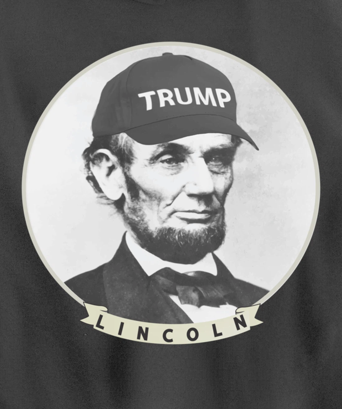 Lincoln Wearing Trump Hat - Funny Abe Merica Abraham Pullover Hoodie