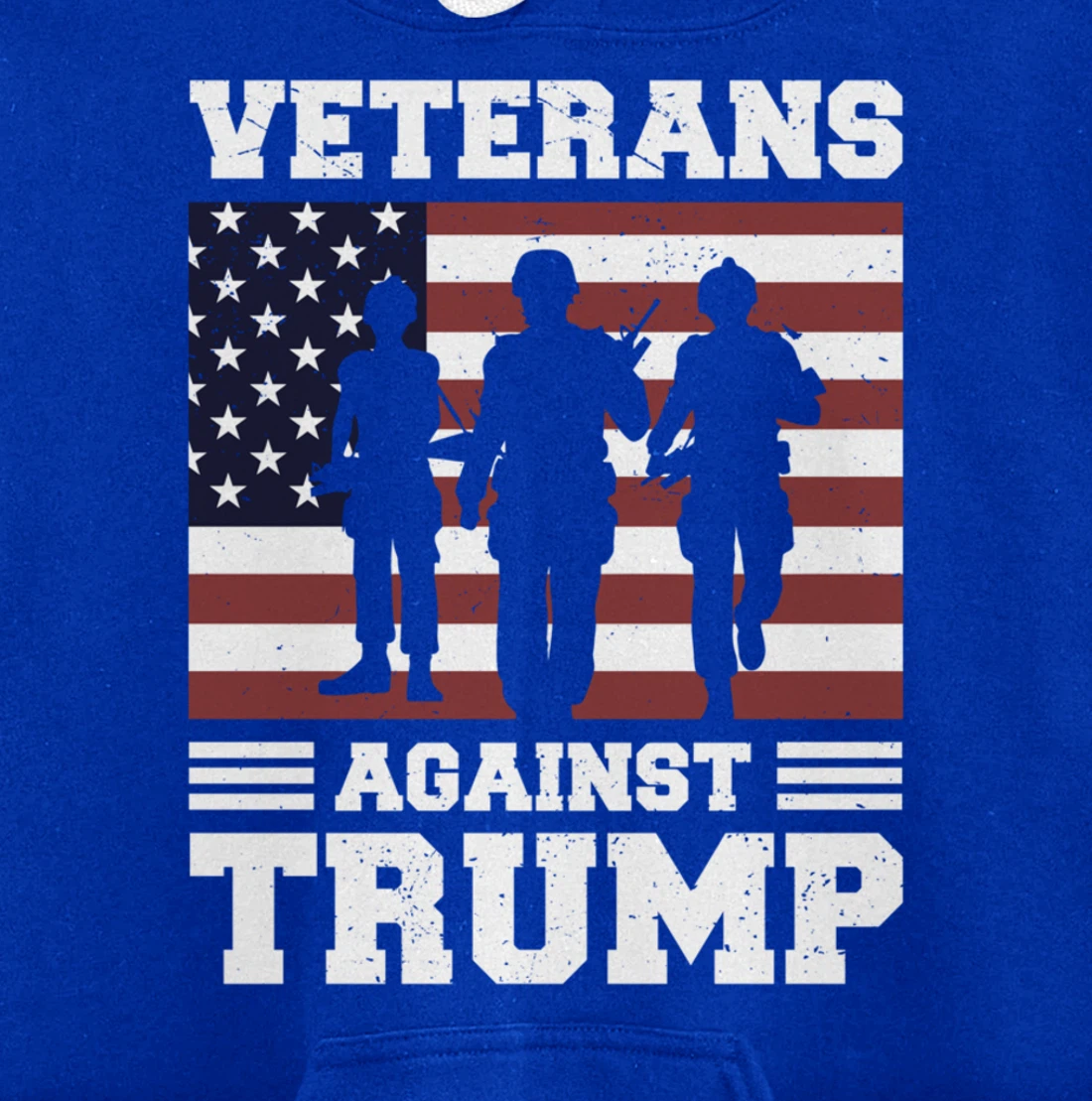 Veterans Against Trump Gift Design Pullover Hoodie