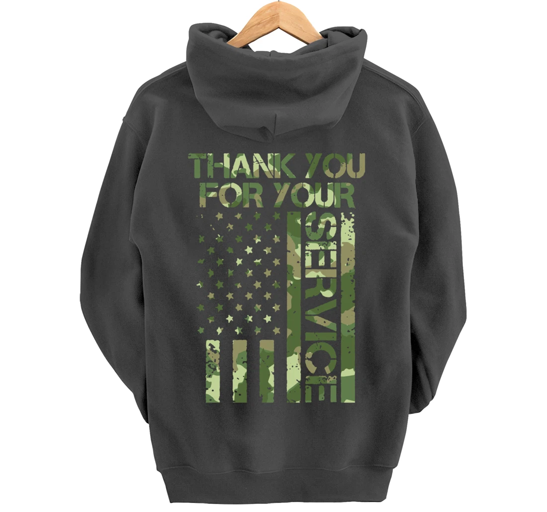Veterans Day Thank You For Your Service Pullover Hoodie