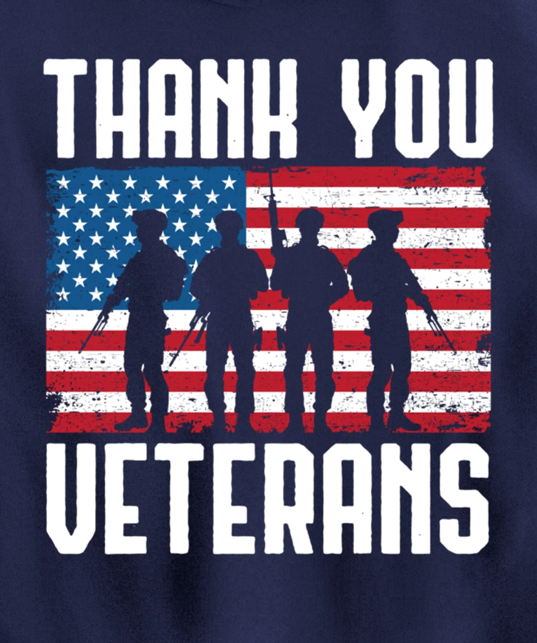Veterans Day Thank You For Your Service Pullover Hoodie