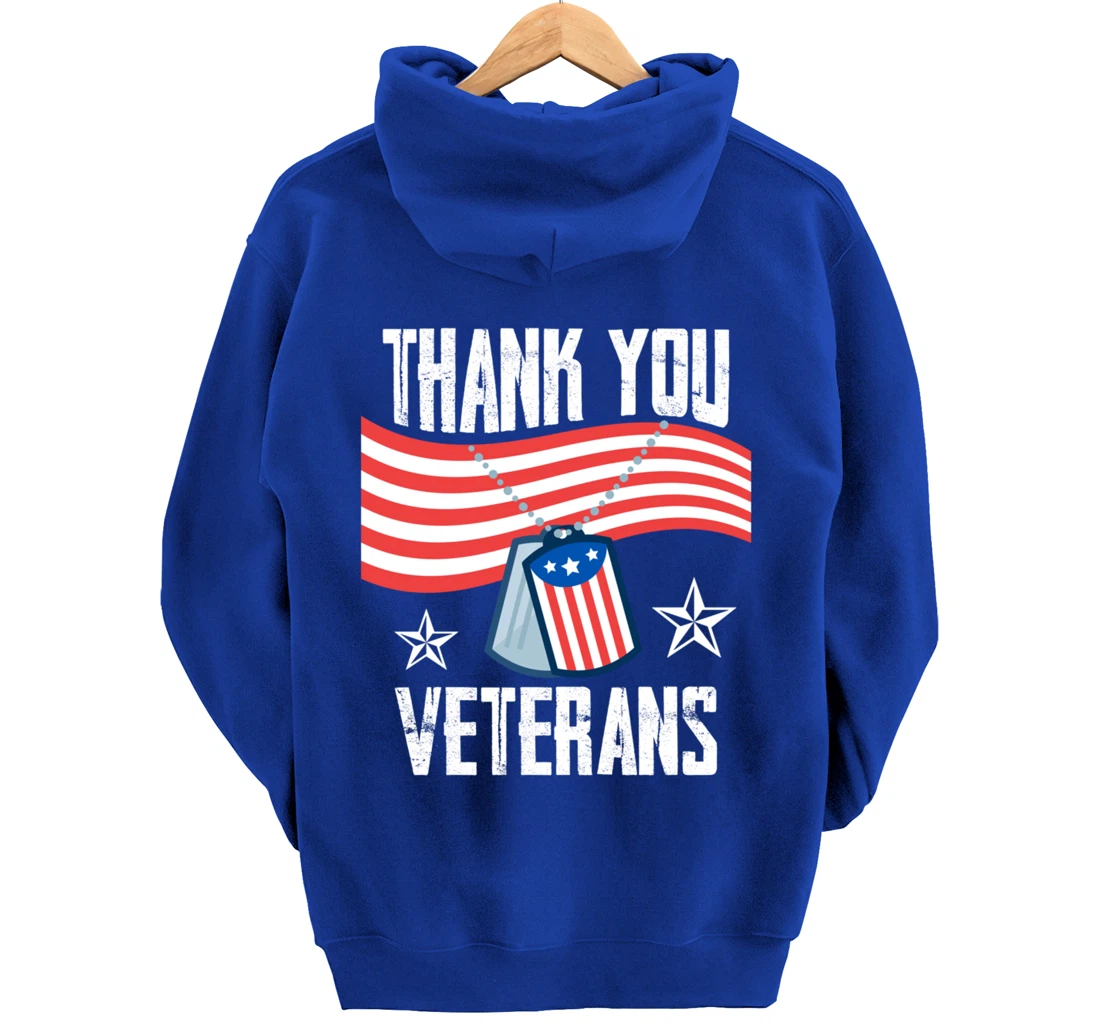 Veterans Day Thank You For Your Service Pullover Hoodie