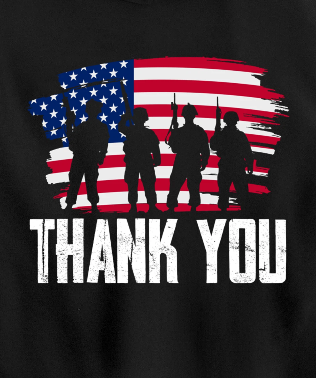 Veterans Day Thank You For Your Service Pullover Hoodie
