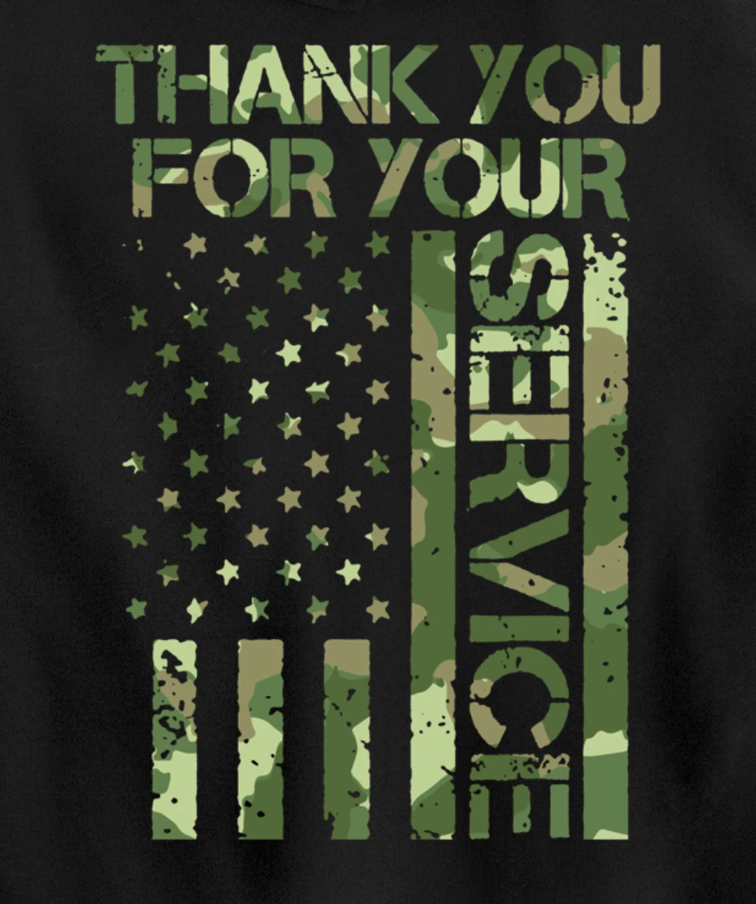 Veterans Day Thank You For Your Service Pullover Hoodie