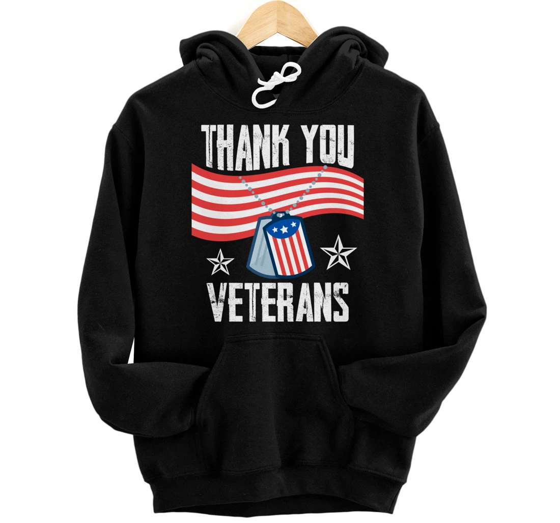 Veterans Day Thank You For Your Service Pullover Hoodie