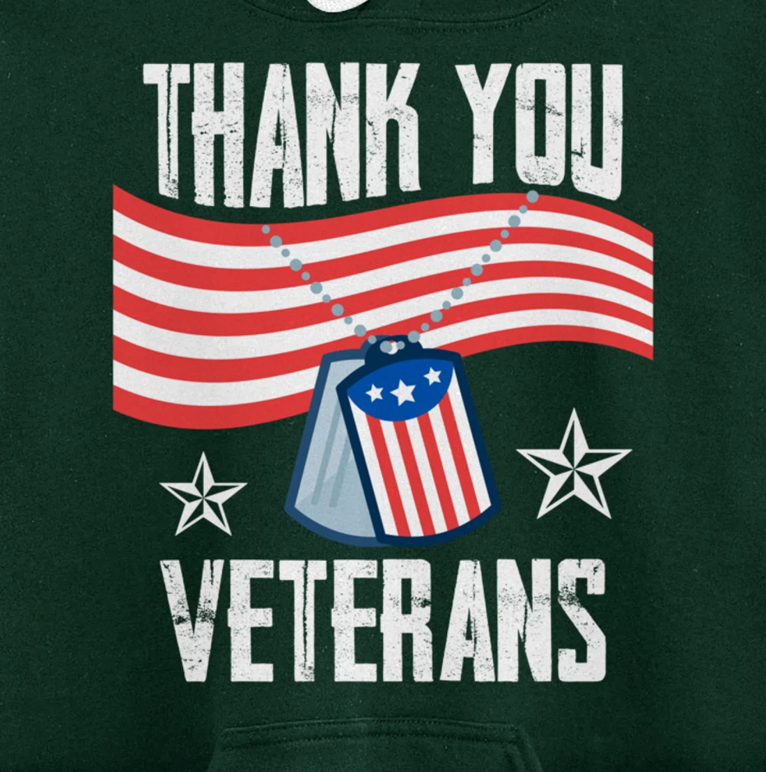 Veterans Day Thank You For Your Service Pullover Hoodie