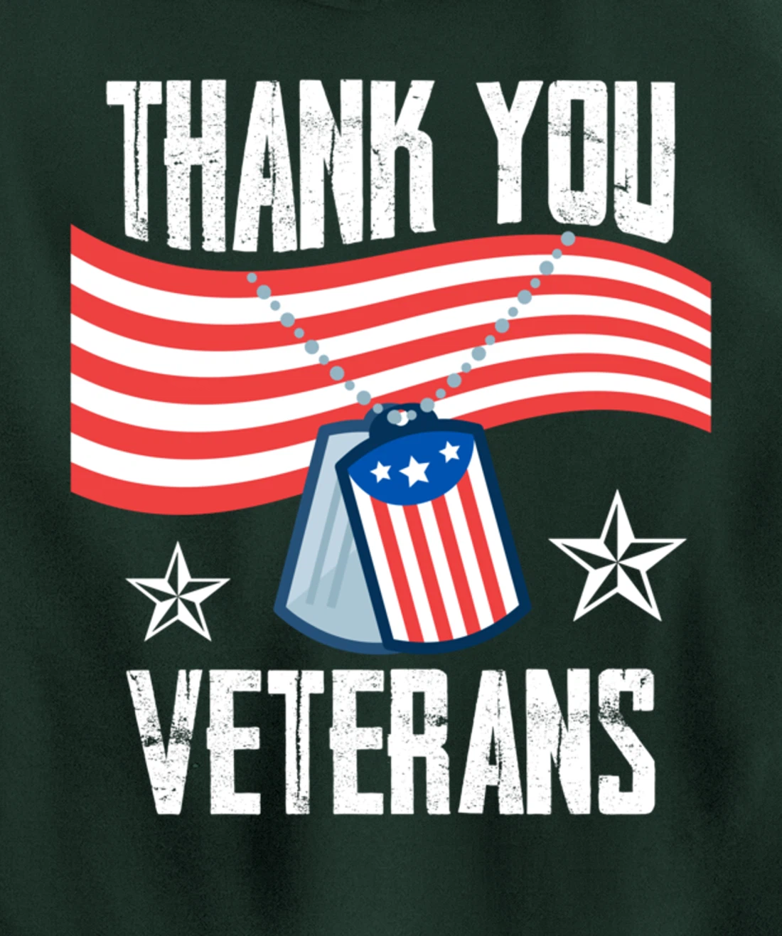 Veterans Day Thank You For Your Service Pullover Hoodie