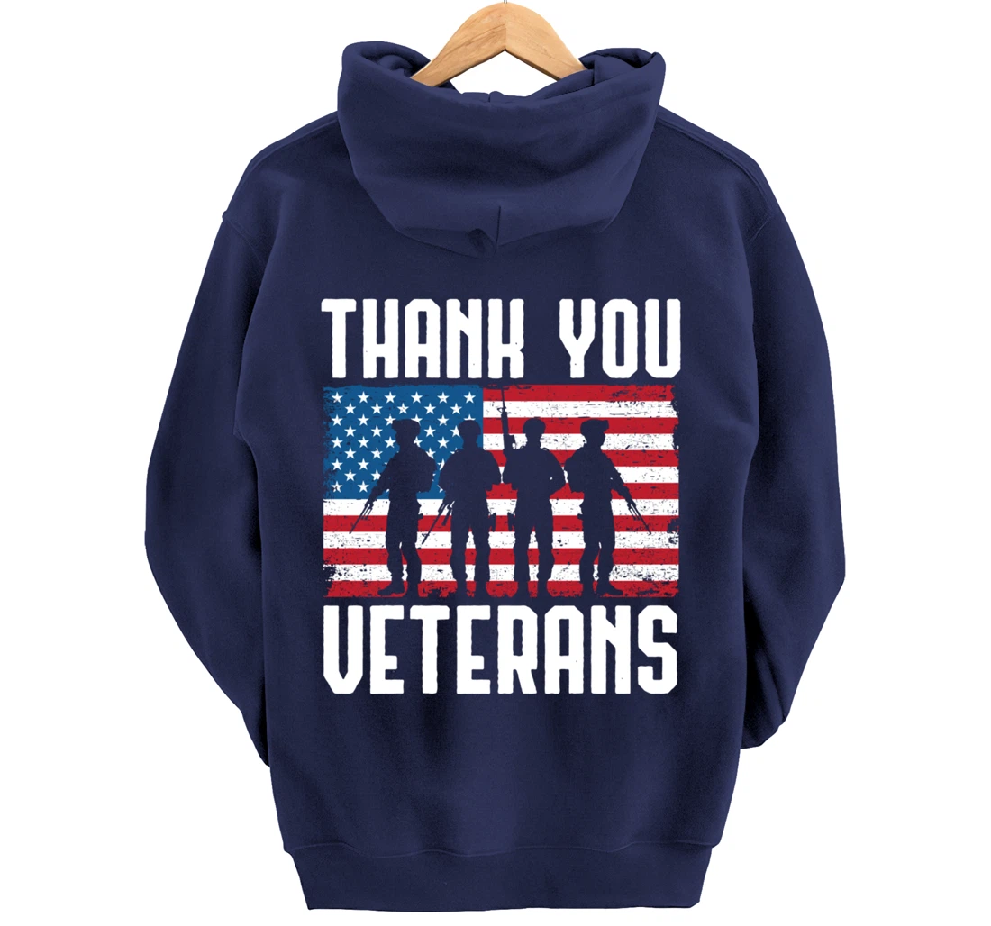 Veterans Day Thank You For Your Service Pullover Hoodie