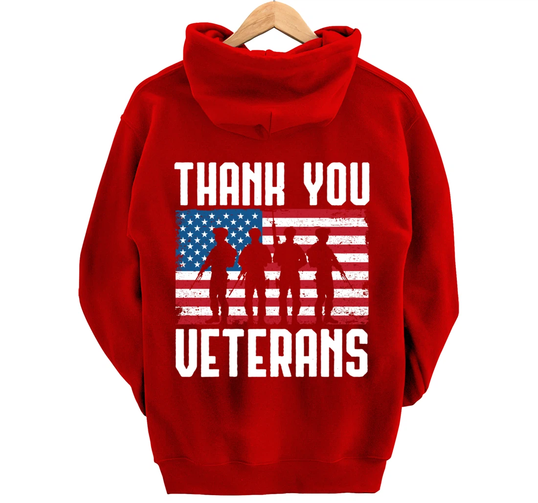 Veterans Day Thank You For Your Service Pullover Hoodie