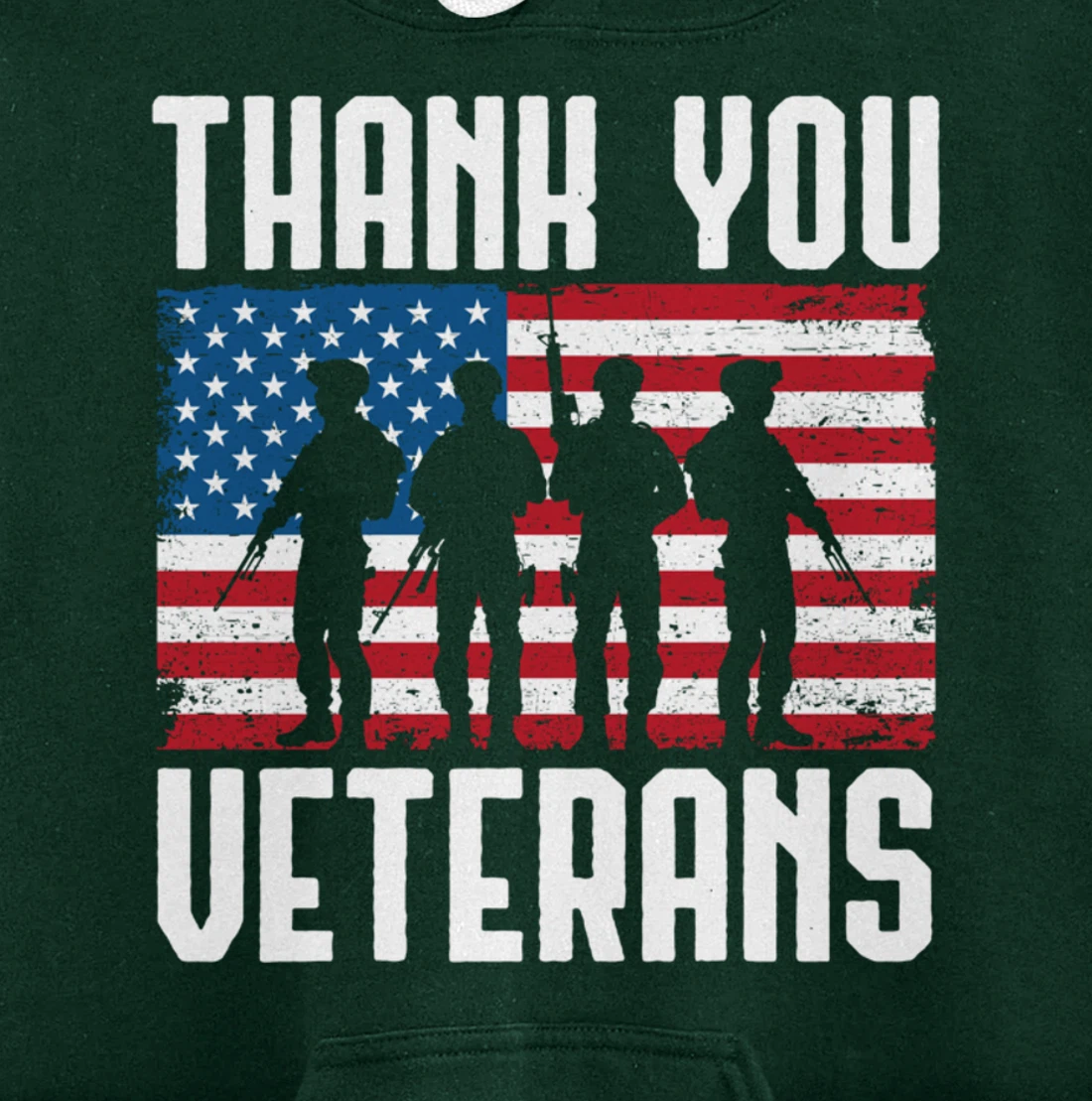Veterans Day Thank You For Your Service Pullover Hoodie