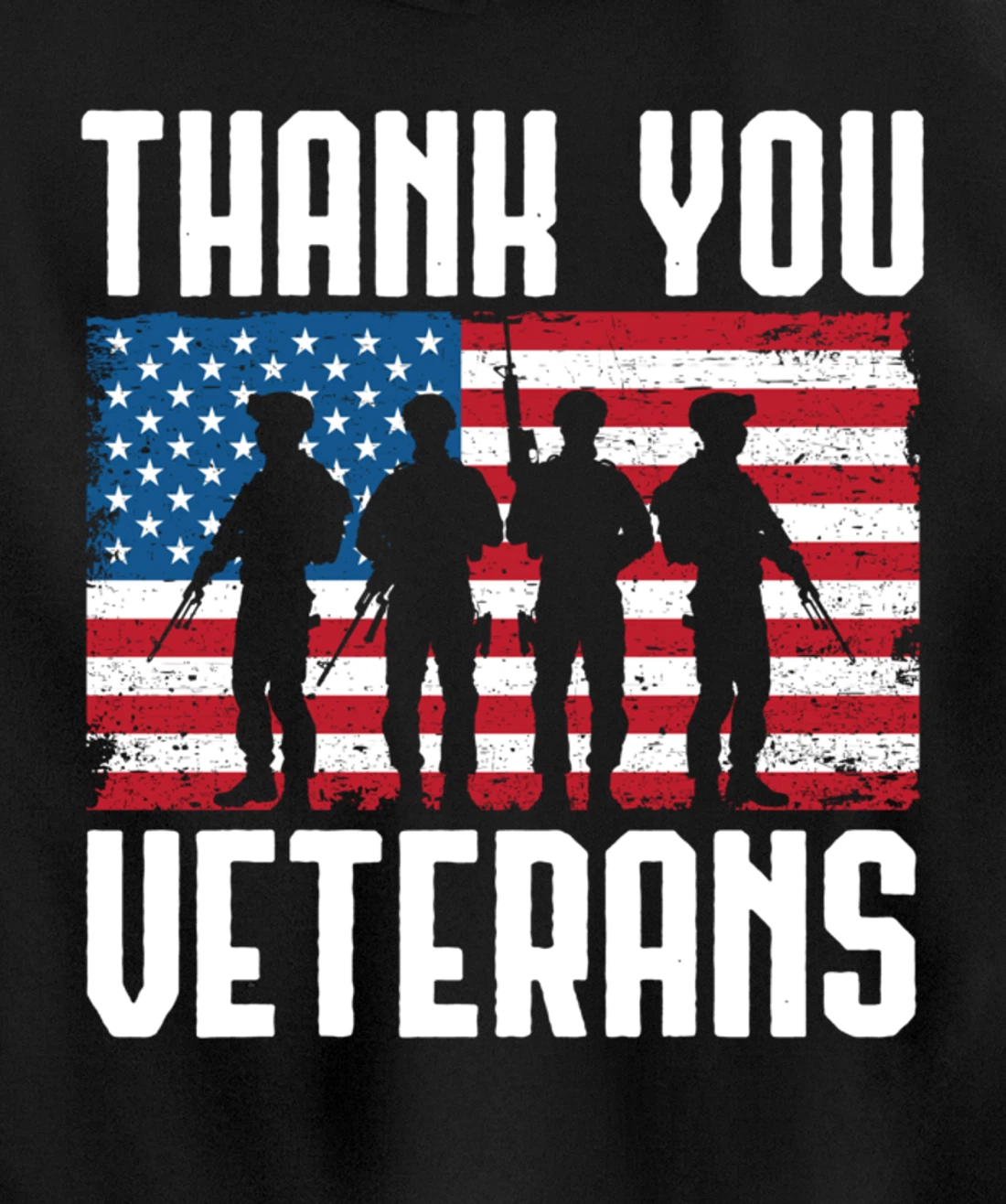 Veterans Day Thank You For Your Service Pullover Hoodie