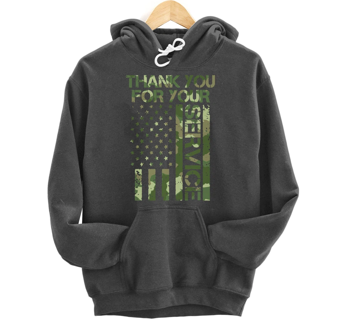 Veterans Day Thank You For Your Service Pullover Hoodie