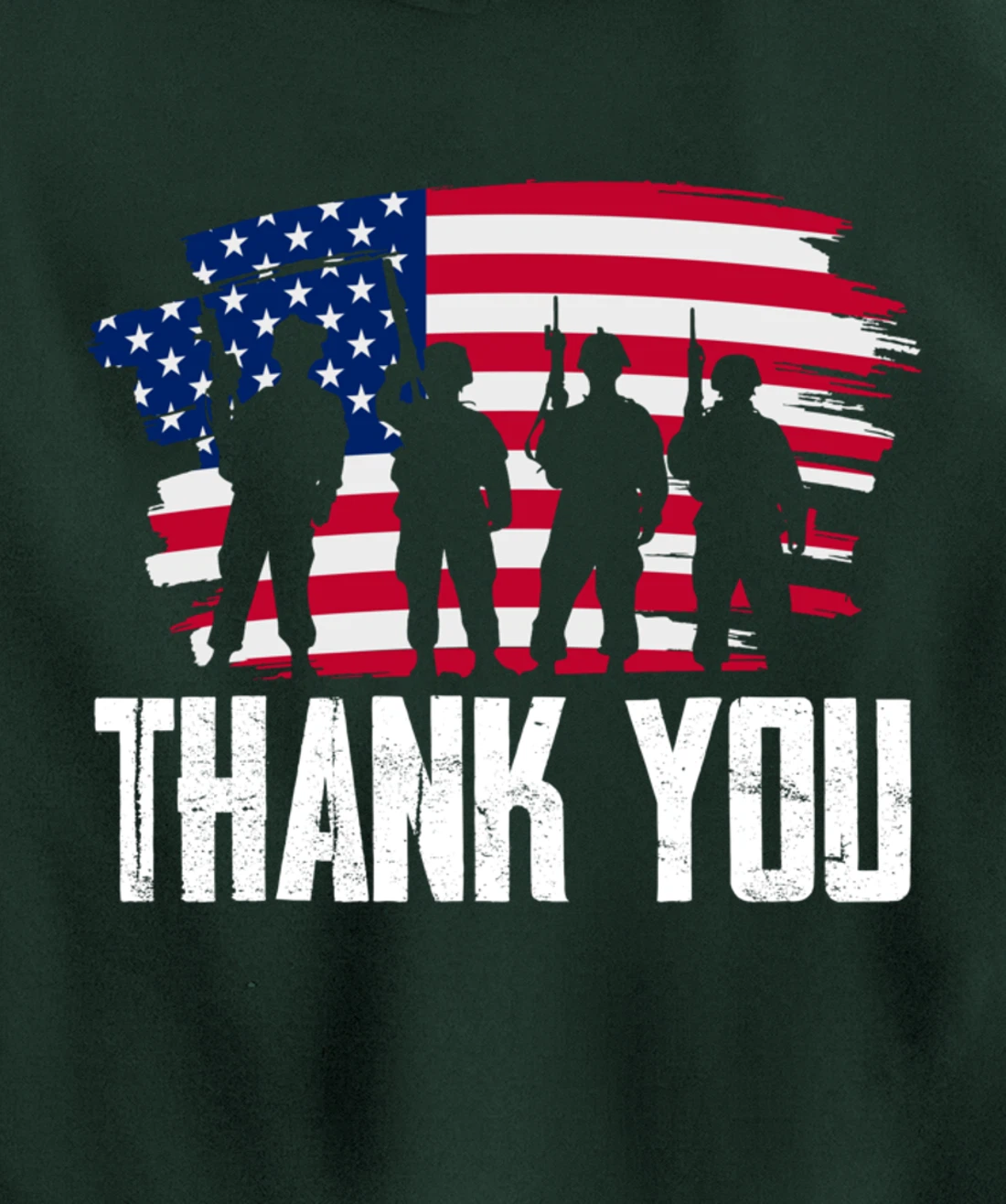 Veterans Day Thank You For Your Service Pullover Hoodie
