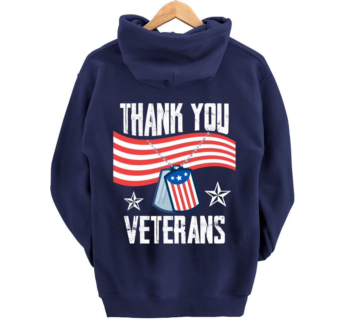 Veterans Day Thank You For Your Service Pullover Hoodie