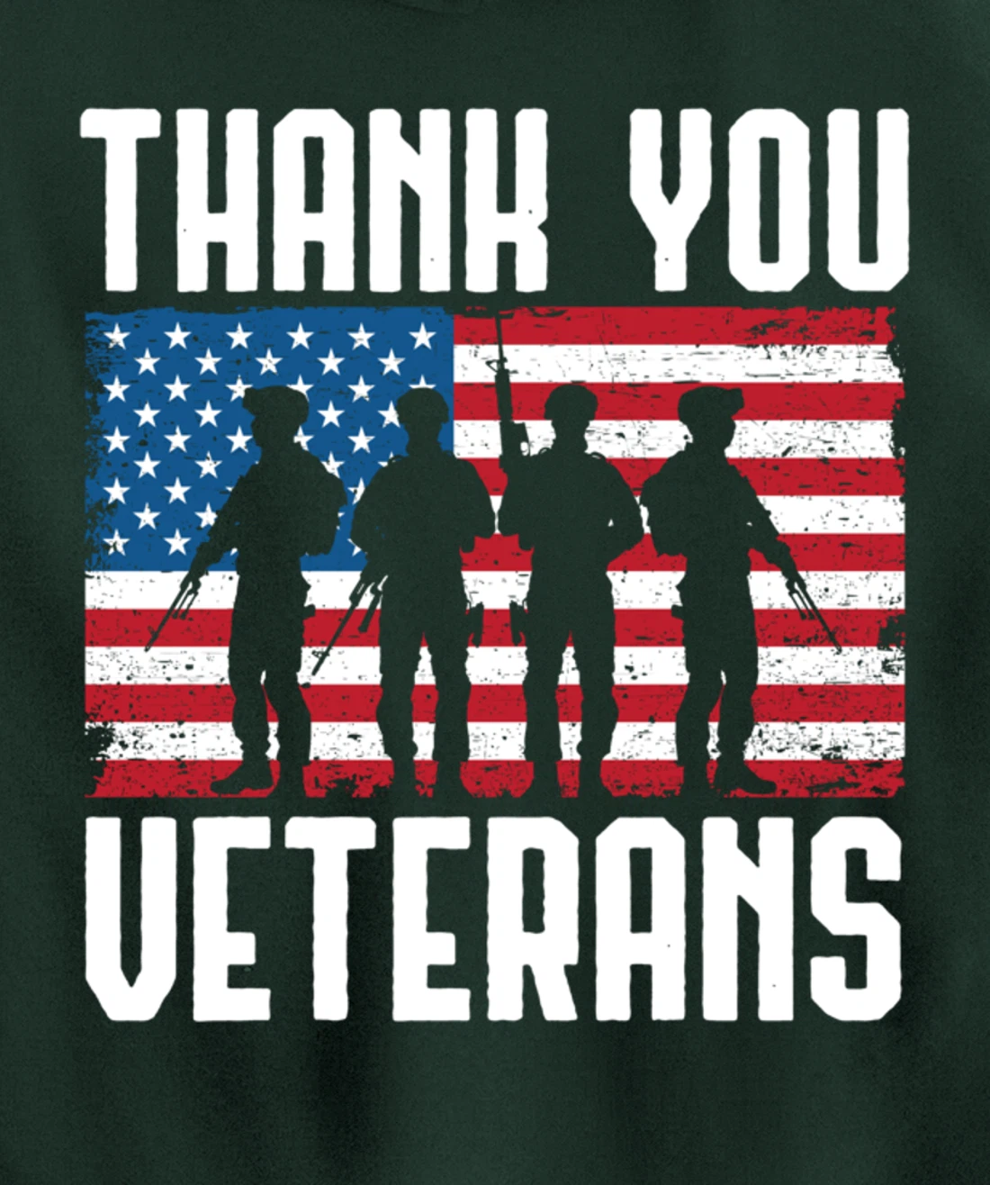 Veterans Day Thank You For Your Service Pullover Hoodie