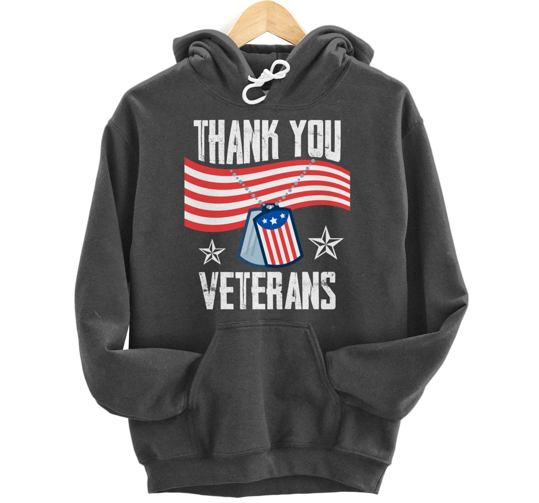 Veterans Day Thank You For Your Service Pullover Hoodie