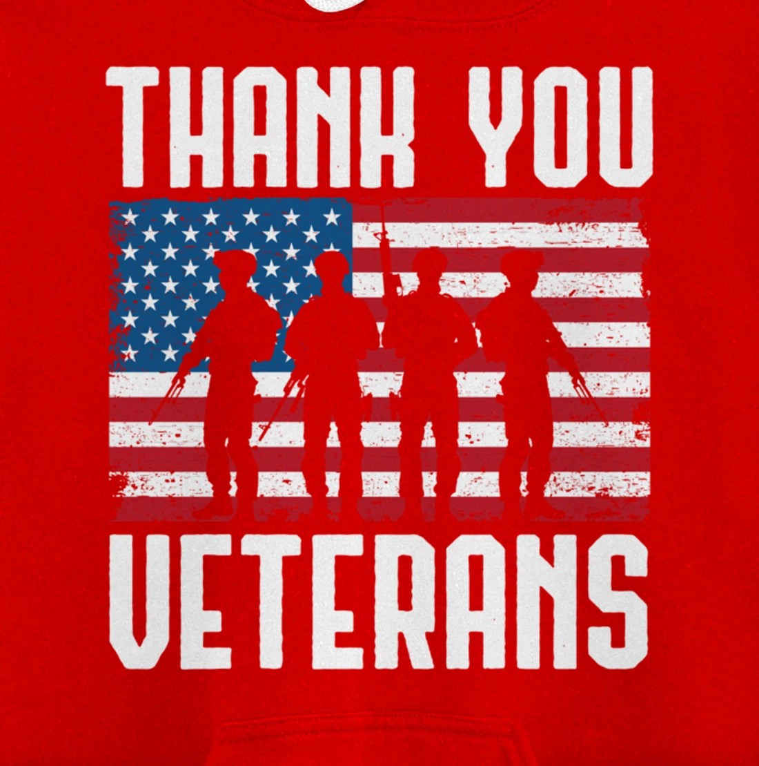 Veterans Day Thank You For Your Service Pullover Hoodie
