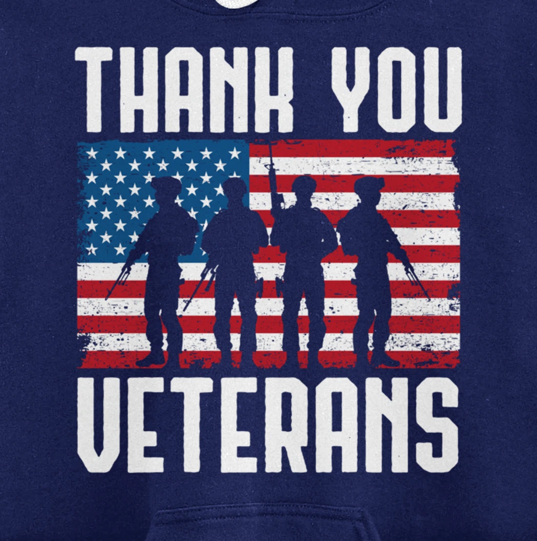 Veterans Day Thank You For Your Service Pullover Hoodie
