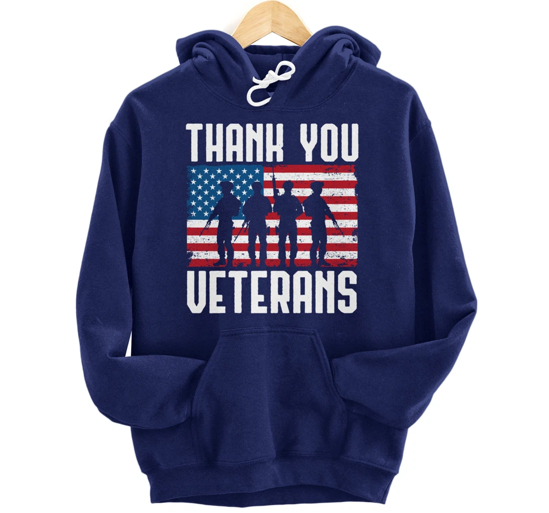 Veterans Day Thank You For Your Service Pullover Hoodie