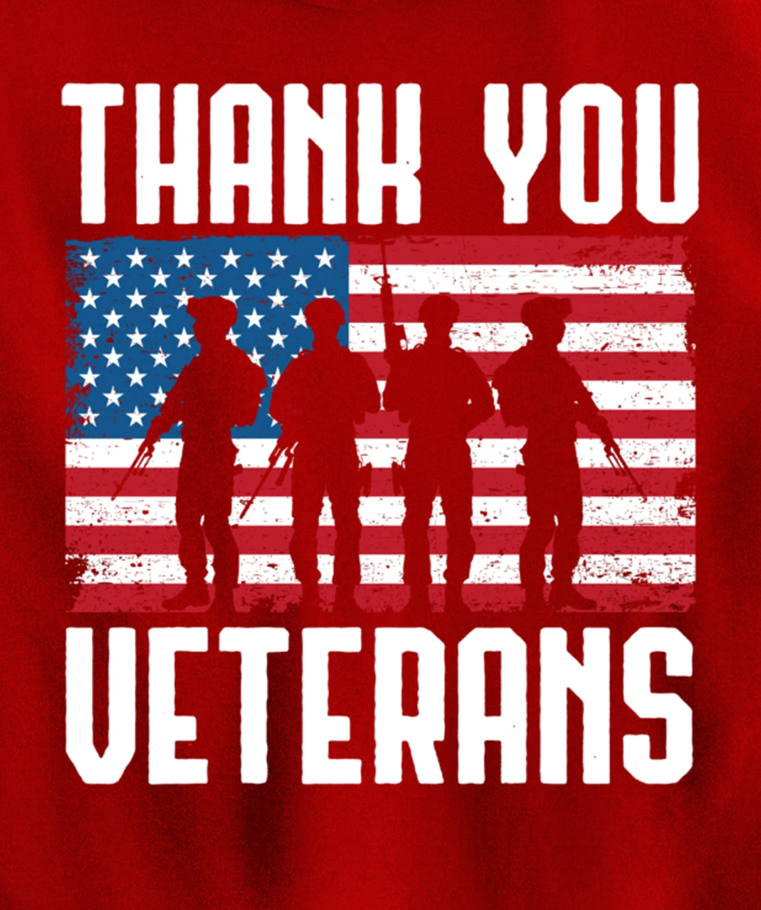 Veterans Day Thank You For Your Service Pullover Hoodie
