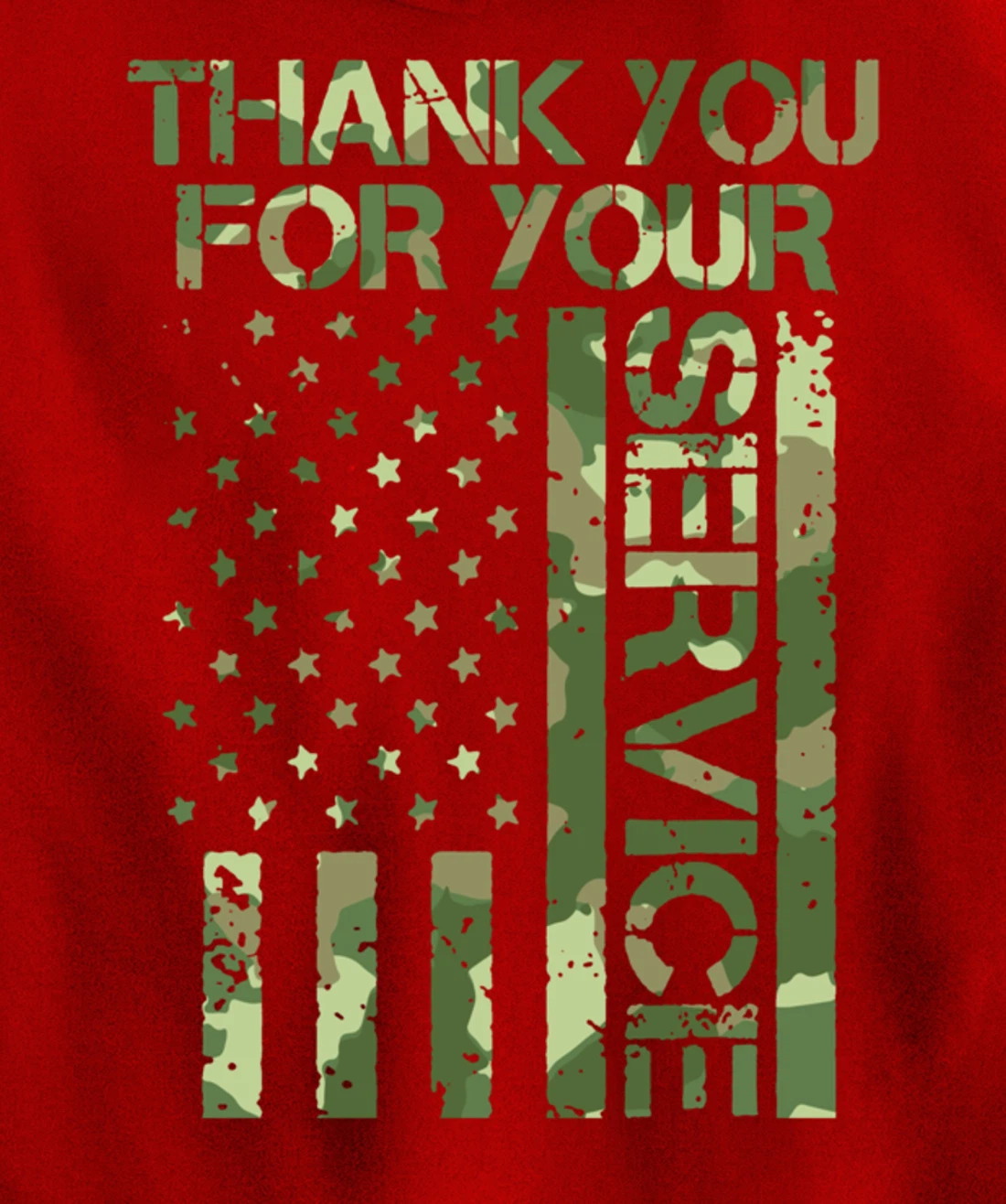 Veterans Day Thank You For Your Service Pullover Hoodie