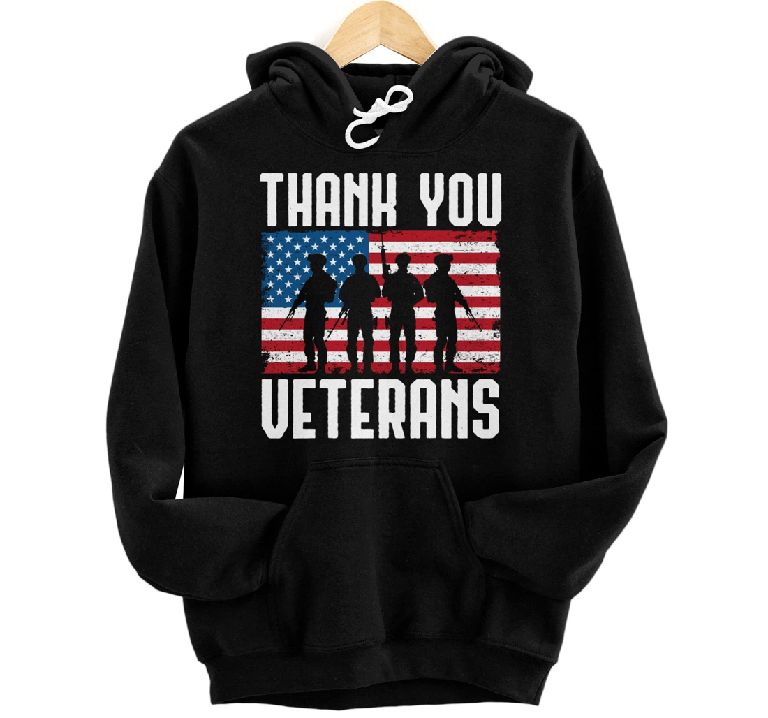 Veterans Day Thank You For Your Service Pullover Hoodie