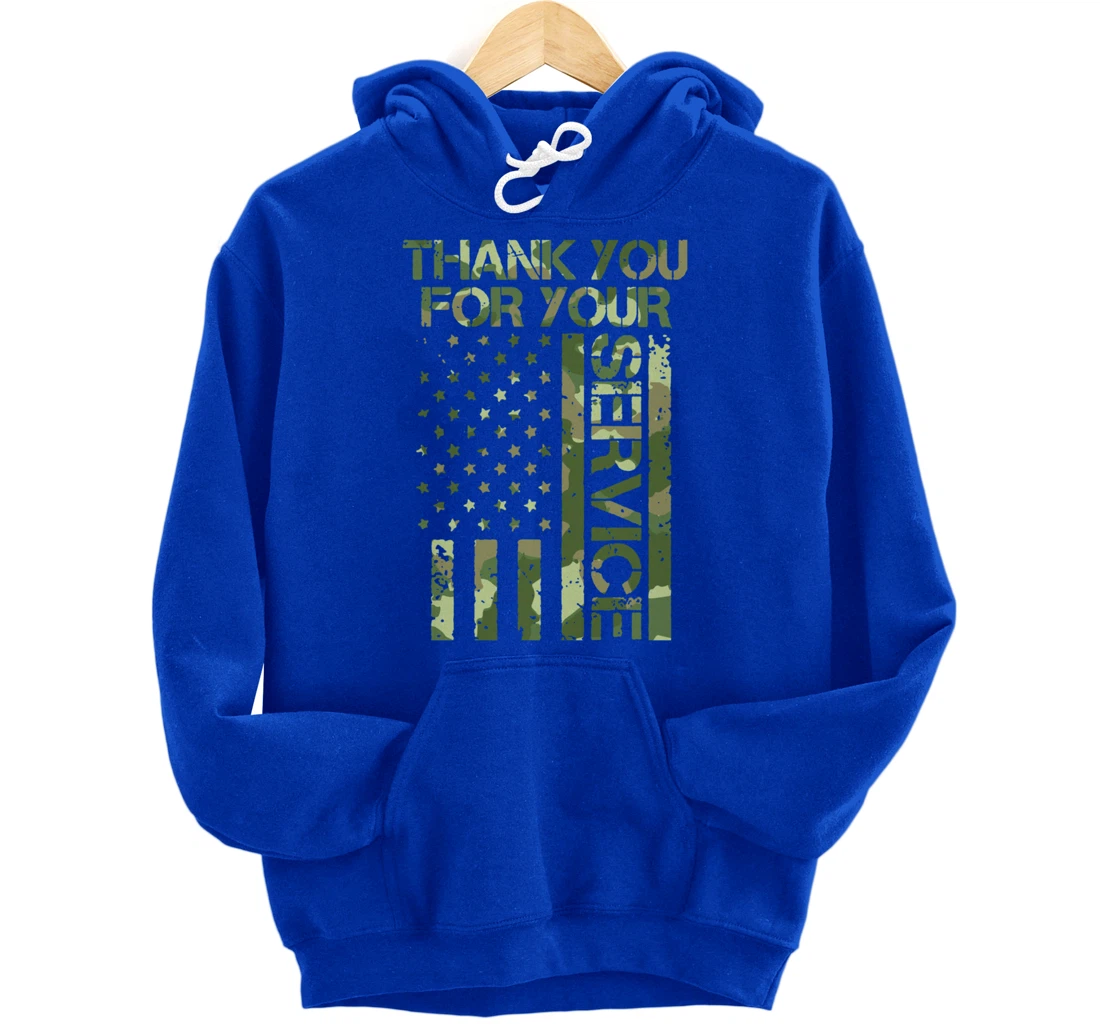 Veterans Day Thank You For Your Service Pullover Hoodie